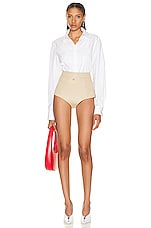 Coperni High-waisted Briefs in BEIGE, view 4, click to view large image.