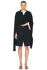Coperni Tailored Bermuda Short in Black, view 4, click to view large image.