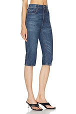 Coperni High Waisted Cropped Skinny in Blue, view 2, click to view large image.