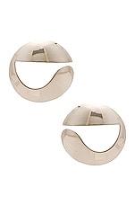 Coperni Logo Earrings in SILVER, view 1, click to view large image.