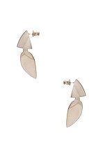 Coperni Logo Earrings in SILVER, view 2, click to view large image.