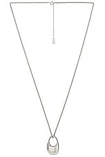 Coperni Locket Necklace in Silver, view 1, click to view large image.