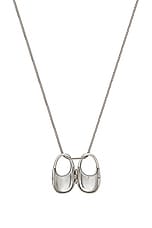 Coperni Locket Necklace in Silver, view 5, click to view large image.