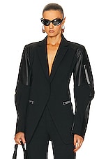 Coperni Biker Tailored Jacket in Black, view 1, click to view large image.
