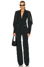 Coperni Biker Tailored Jacket in Black, view 4, click to view large image.