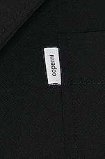 Coperni Cropped Tailored Jacket in Black, view 6, click to view large image.