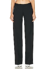 Coperni Low Rise Loose Tailored Trousers in Black, view 1, click to view large image.