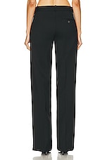 Coperni Low Rise Loose Tailored Trousers in Black, view 3, click to view large image.