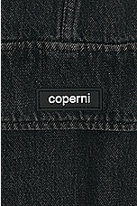 Coperni Denim Wide Leg Cargo Pant in Washed Black, view 6, click to view large image.