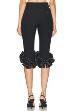 Coperni Zip Ruffles Tailored Trouser in Black, view 4, click to view large image.