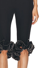 Coperni Zip Ruffles Tailored Trouser in Black, view 6, click to view large image.