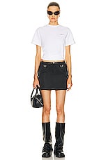 Coperni Tailored Cargo Mini Skirt in Black, view 4, click to view large image.