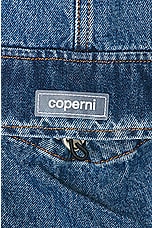 Coperni Cargo Mini Skirt in Washed Blue, view 6, click to view large image.