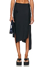 Coperni Flower Skirt in Black, view 1, click to view large image.
