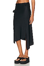 Coperni Flower Skirt in Black, view 3, click to view large image.