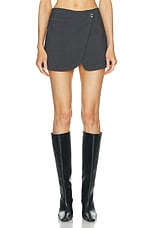 Coperni Tailored Mini Skirt in Grey, view 1, click to view large image.