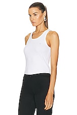 Coperni Logo Tank Top in Optic White, view 3, click to view large image.