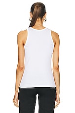 Coperni Logo Tank Top in Optic White, view 4, click to view large image.