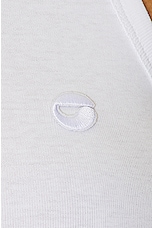 Coperni Logo Tank Top in Optic White, view 6, click to view large image.