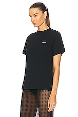 Coperni Logo Boxy T-shirt in Black, view 3, click to view large image.