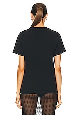 Coperni Logo Boxy T-shirt in Black, view 4, click to view large image.