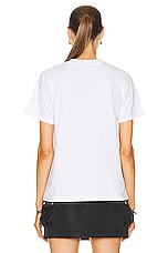 Coperni Logo Boxy T-shirt in Optic White, view 3, click to view large image.