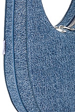 Coperni Denim Swipe Bag in Washed Blue, view 7, click to view large image.