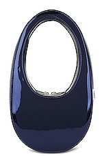 Coperni Mini Swipe Bag in Blue, view 3, click to view large image.