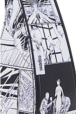 Coperni Comic Print Baguette Swipe Bag in Black & White, view 6, click to view large image.