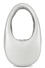 Coperni Mini Swipe Bag in Silver, view 1, click to view large image.