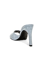 Coperni Denim Logo Mule in Ice Blue, view 3, click to view large image.
