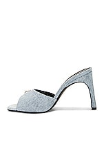 Coperni Denim Logo Mule in Ice Blue, view 5, click to view large image.