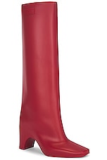Coperni Rubber Bridge Boot in Red, view 2, click to view large image.