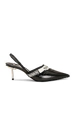 Coperni Zip Stiletto Heels in Black, view 1, click to view large image.