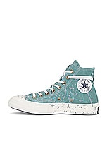 Converse Chuck 70 Paint Splatter in Admiral Elm, Herby, & Egret, view 5, click to view large image.