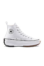 Converse Run Star Hike Lugged Hi in White, Black, & Gum, view 1, click to view large image.