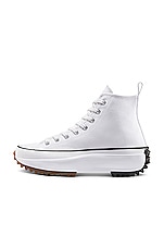Converse Run Star Hike Lugged Hi in White, Black, & Gum, view 4, click to view large image.