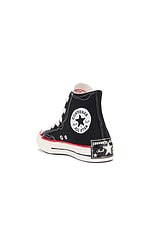 Converse Chuck 70 Sketch in Black, White, & Red, view 3, click to view large image.