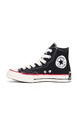 Converse Chuck 70 Sketch in Black, White, & Red, view 5, click to view large image.