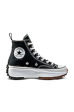 Converse Run Star Hike Lugged Hi in Black, White, & Gum, view 1, click to view large image.
