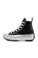 Converse Run Star Hike Lugged Hi in Black, White, & Gum, view 4, click to view large image.