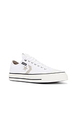 Converse Star Player 76 Tectuff Overlays in White, Papyrus, & Vintage White, view 2, click to view large image.