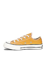 Converse Chuck 70 Canvas Low Tops in Sunflower, Black, & Egret, view 5, click to view large image.