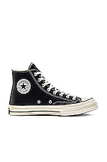 Converse Chuck 70 Hi in Black & Egret, view 1, click to view large image.