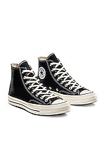 Converse Chuck 70 Hi in Black & Egret, view 2, click to view large image.