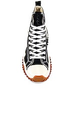 Converse Run Star Motion Hi Sneaker in Black, White, & Gum Honey, view 4, click to view large image.