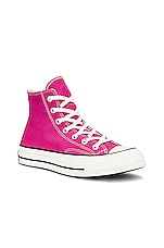 Converse Chuck 70 Fall Tone in Lucky Pink, Egret, & Black, view 2, click to view large image.