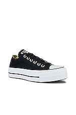 Converse Chuck Taylor All Star Lift Sneaker in Black & White, view 2, click to view large image.