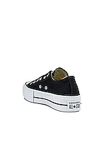 Converse Chuck Taylor All Star Lift Sneaker in Black & White, view 3, click to view large image.