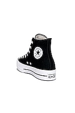 Converse Chuck Taylor All Star Platform Canvas In Black &amp; White in Black & White, view 3, click to view large image.